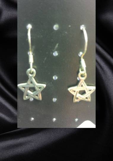 Woven Pentagram Earrings image 0